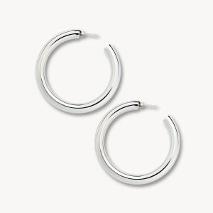 2" Perfect Hoops in Silver