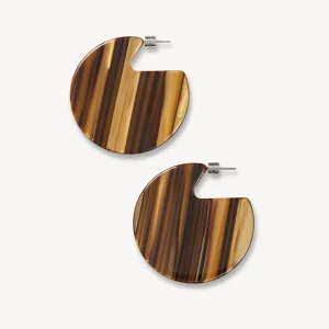 Clare Earrings in Tiger's Eye