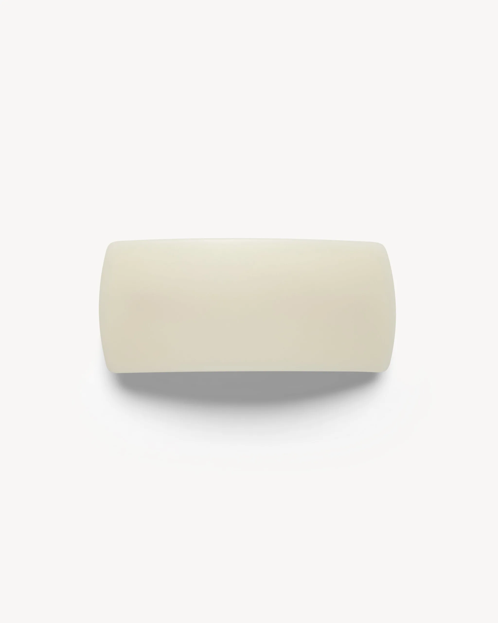 Jumbo Box Barrette in Milk Glass Matte