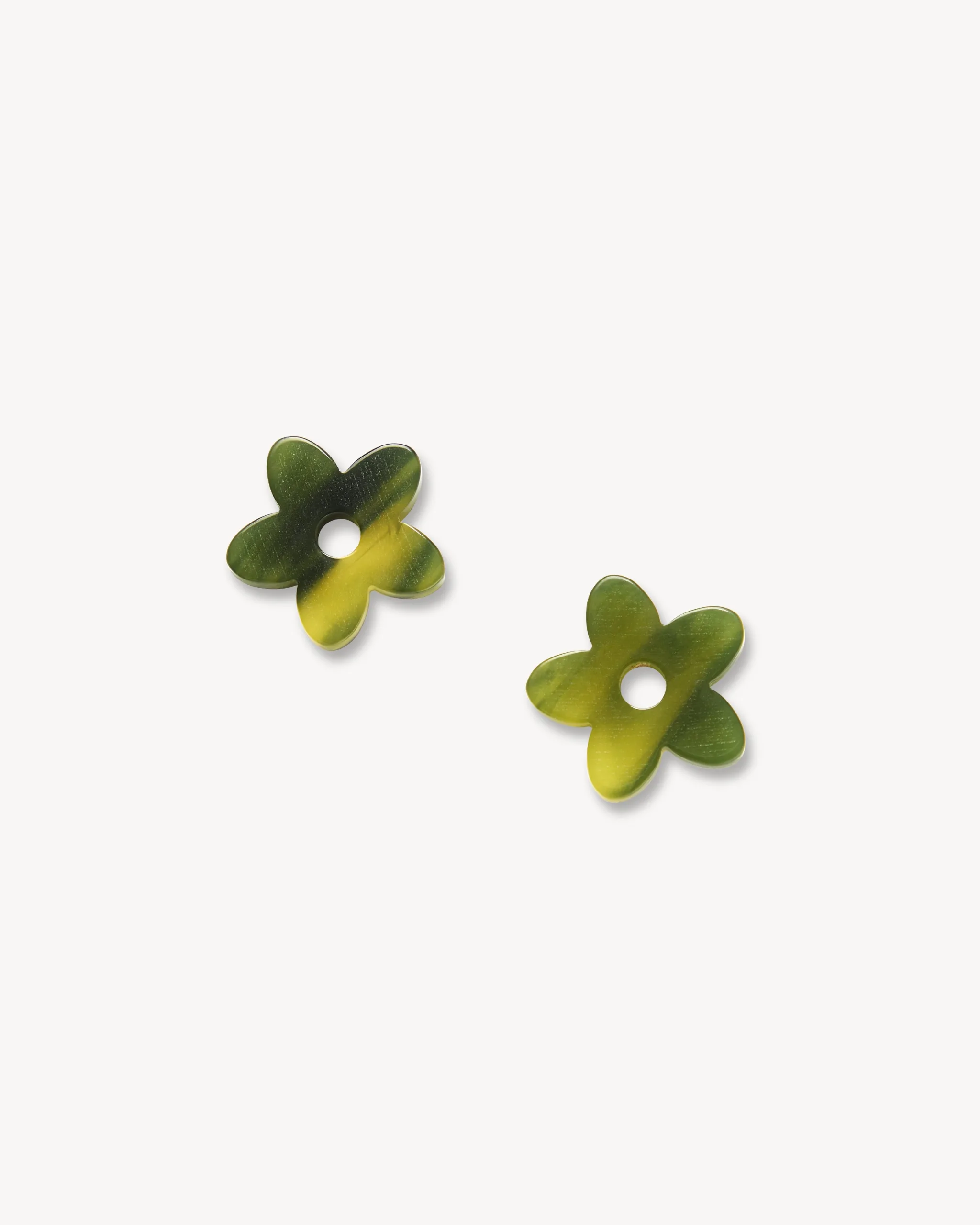 Petite Flower Charms in Algae