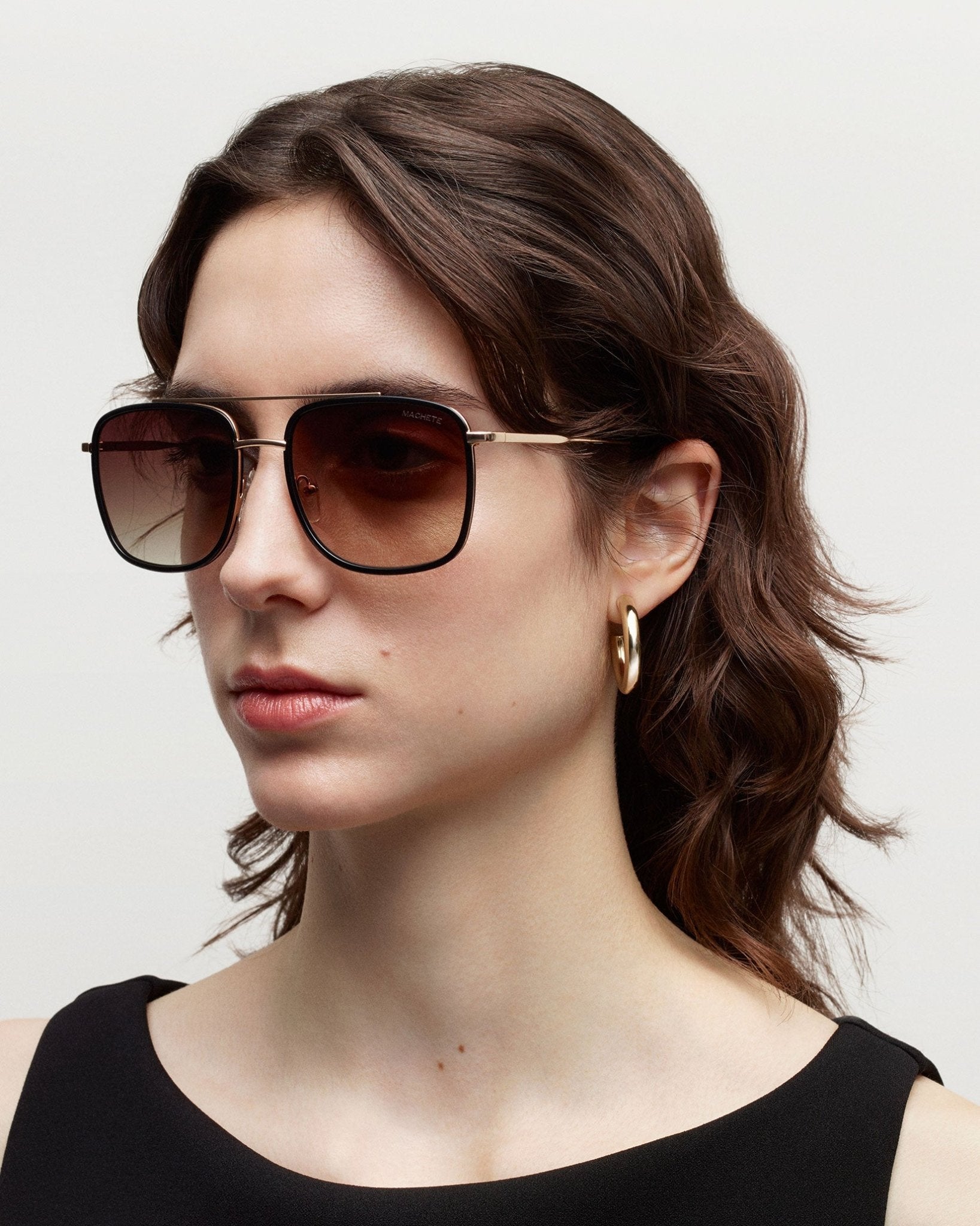 Amelia Sunglasses in Modern Walnut - Image 5
