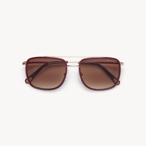 Amelia Sunglasses in Oxblood