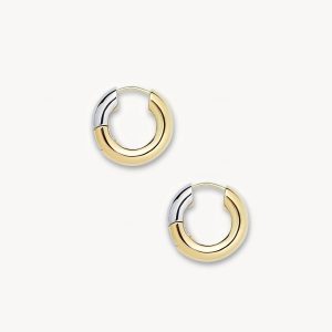 Baby Chunky Hoops in 3/4 Gold