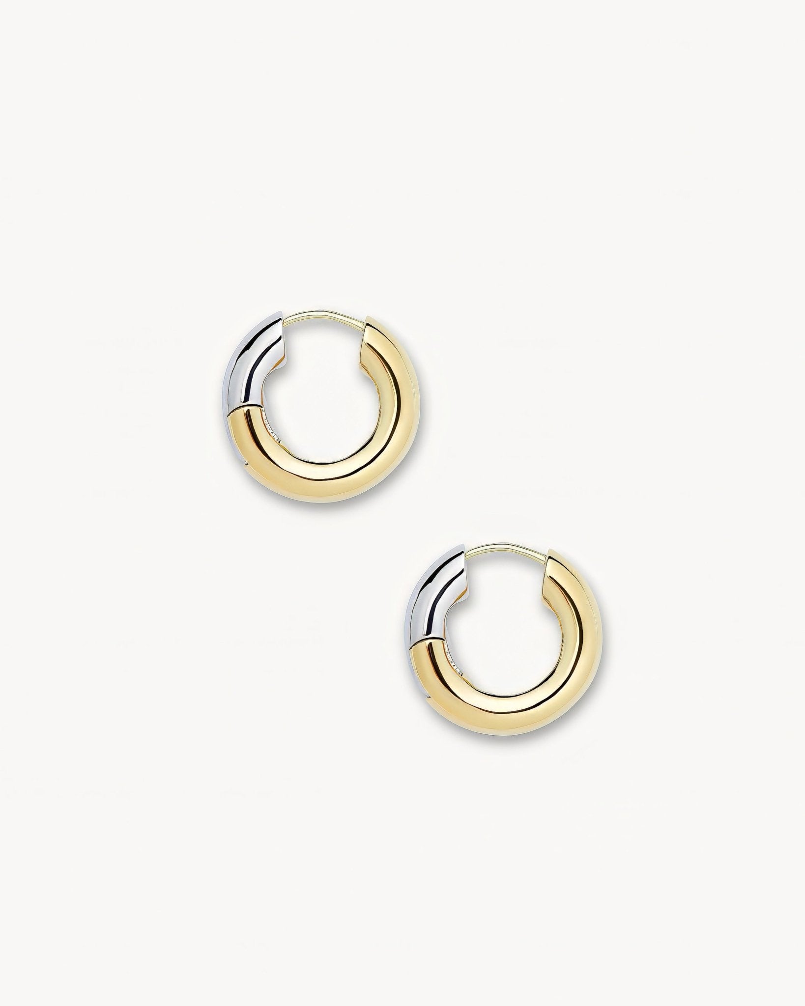 Baby Chunky Hoops in 3/4 Gold