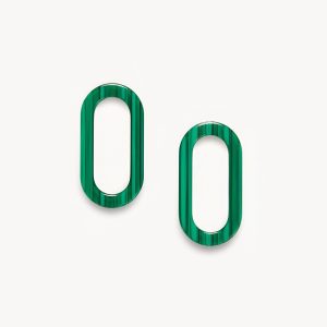 Baby Link Charms in Malachite