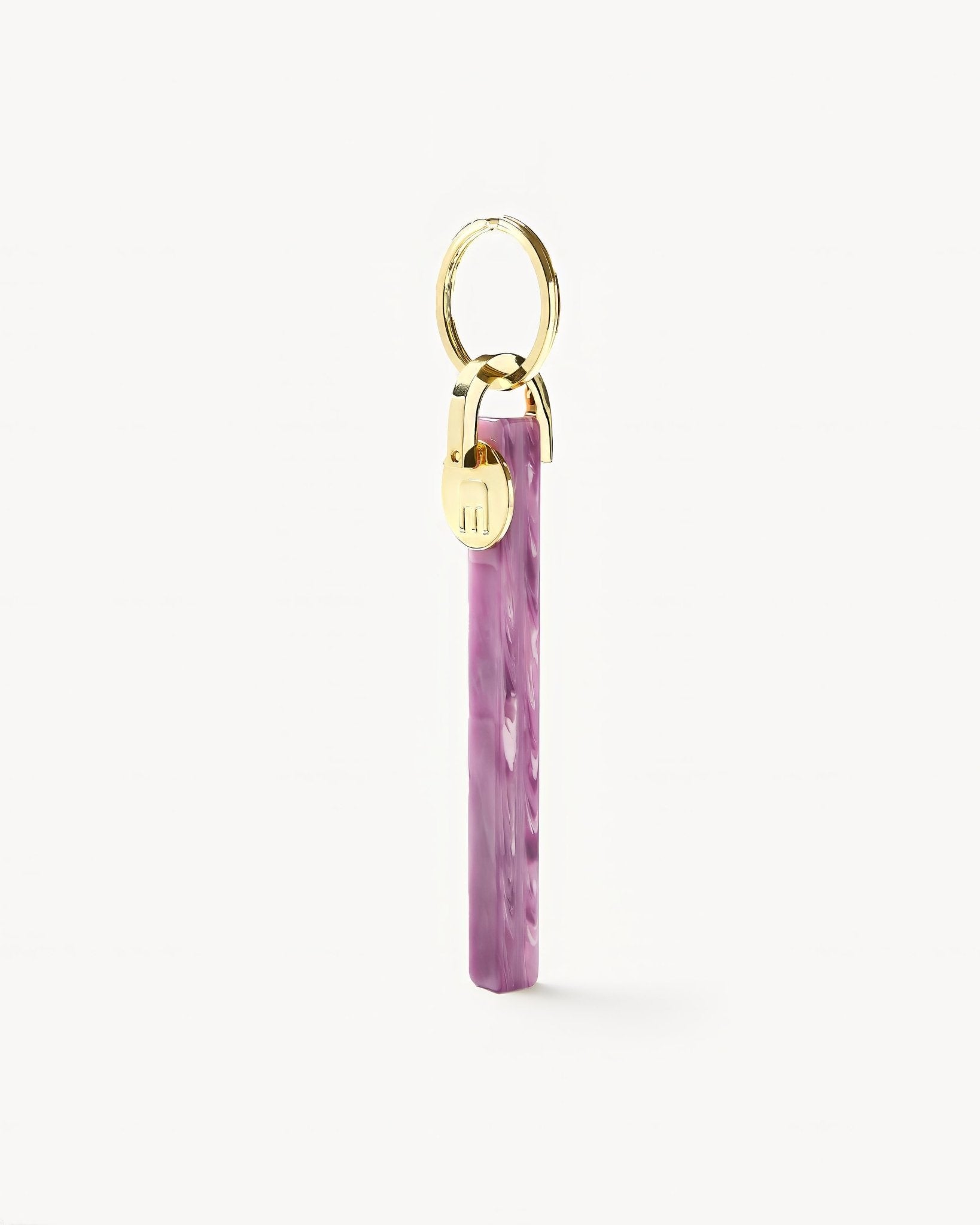 Bar Keychain in Orchid – Gold