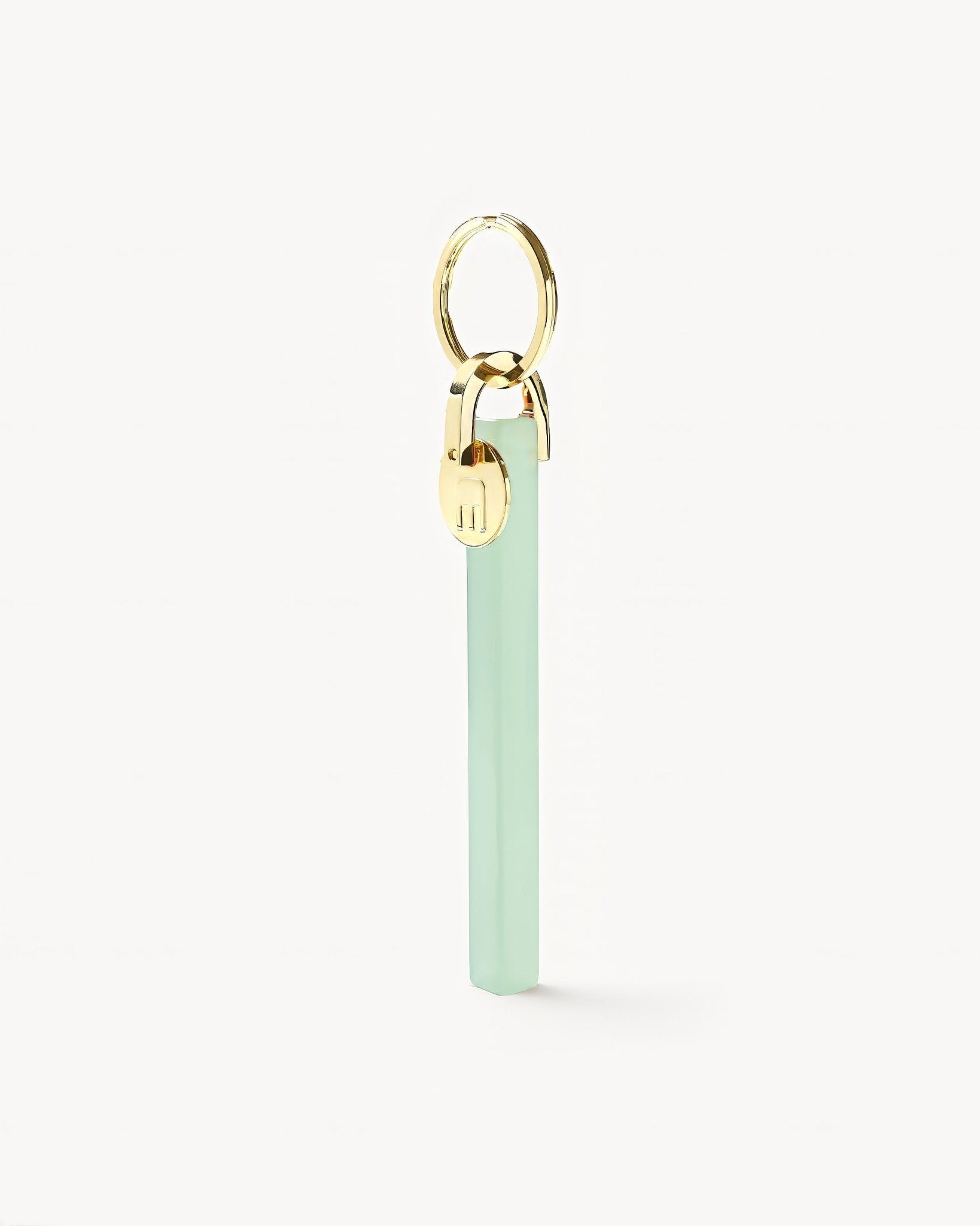 Bar Keychain in Sea Glass – Gold