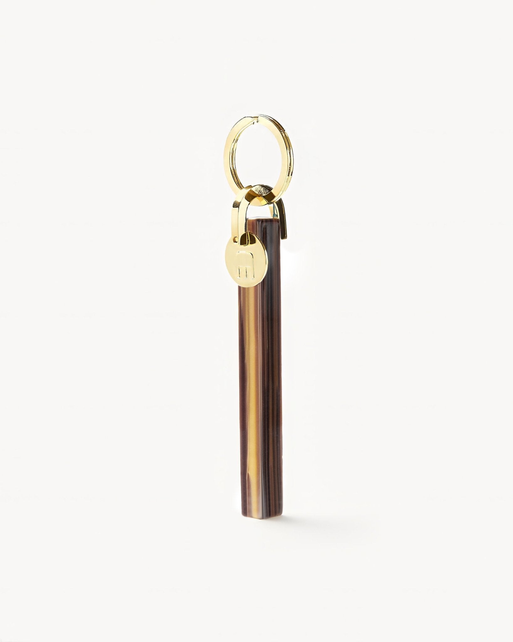 Bar Keychain in Tiger’s Eye – Gold