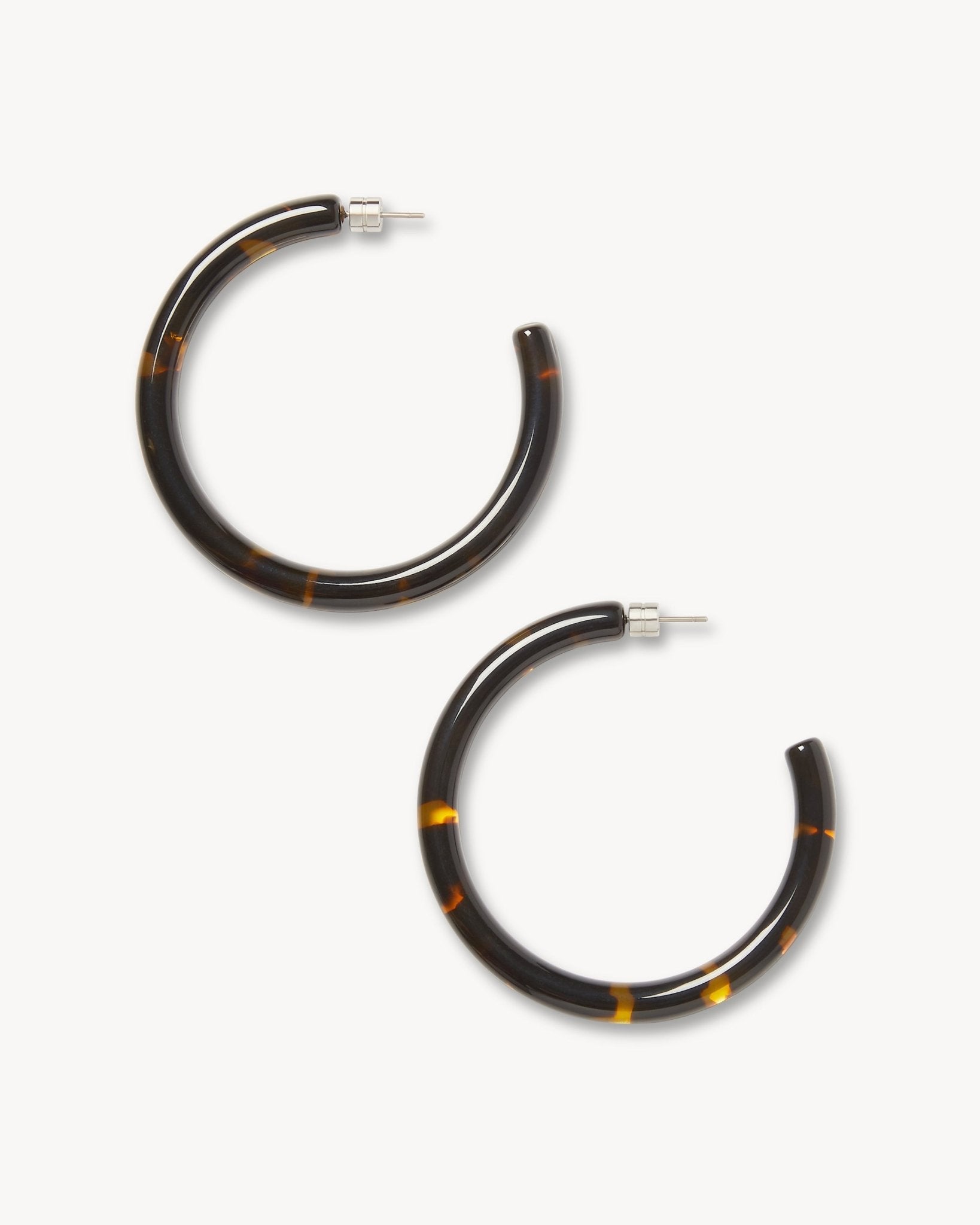 Bold Hoops in Dark Tortoise