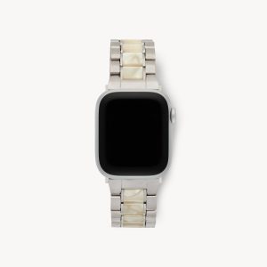 Boyfriend Apple Watch Band in White Shell