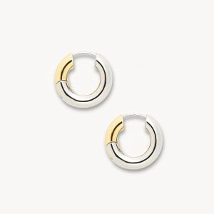 Chunky Hoops in 3/4 Silver