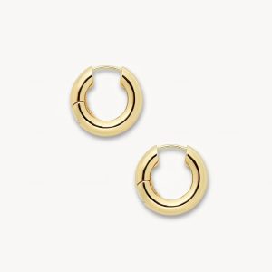 Chunky Hoops in Gold