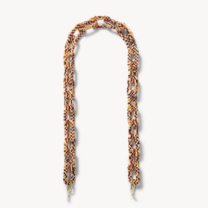 Chunky Sunglass Chain in Tortoise Checker