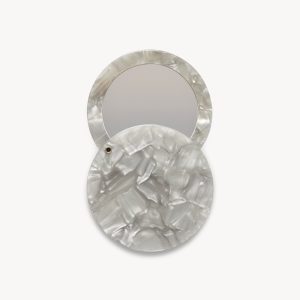 Circle Mirror in Grey Shell