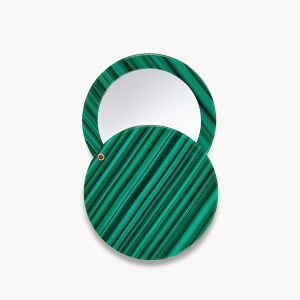 Circle Mirror in Malachite