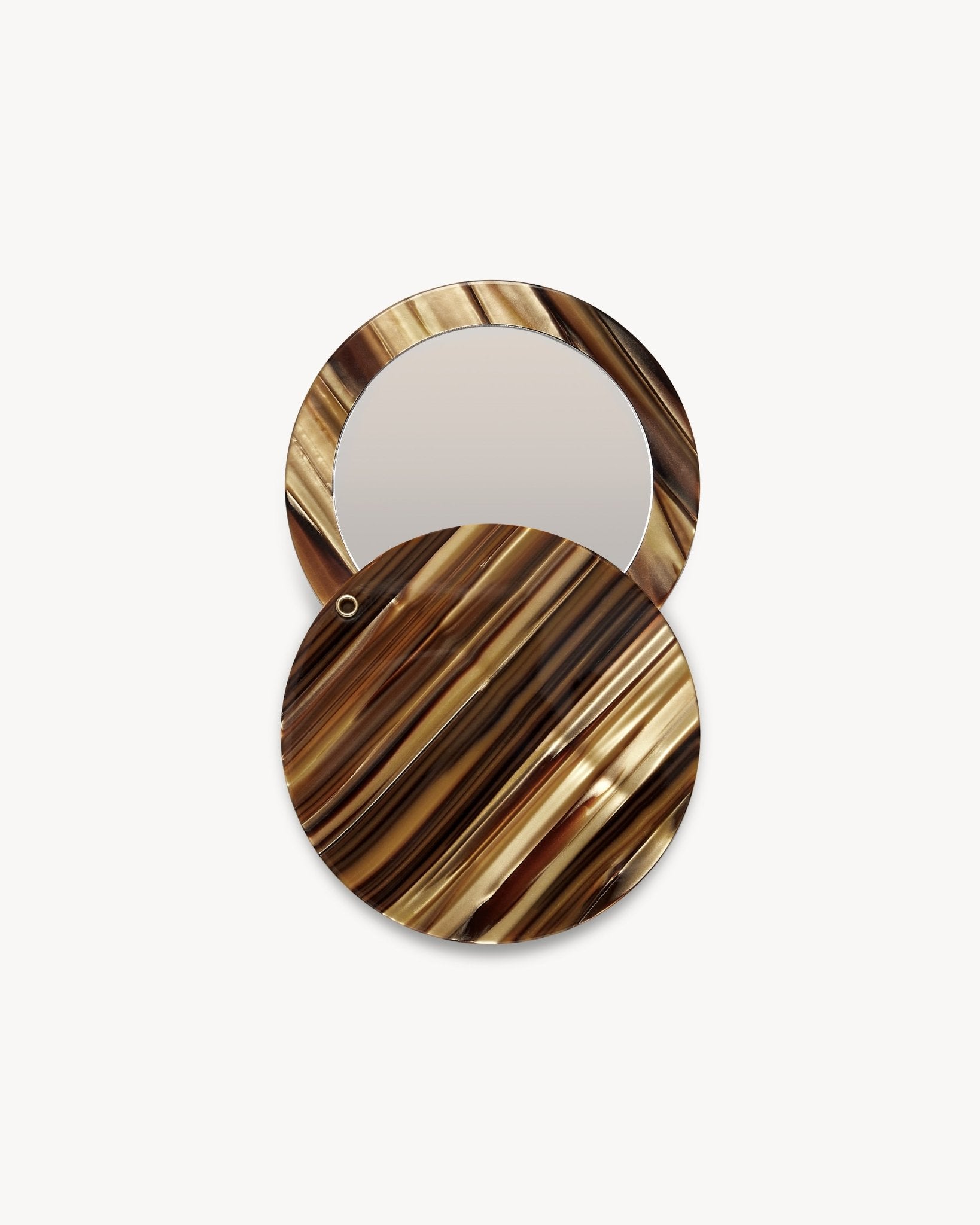 Circle Mirror in Tiger’s Eye