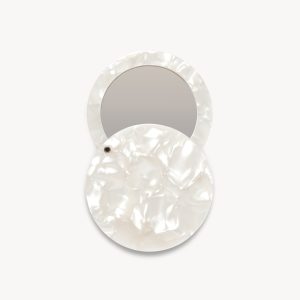 Circle Mirror in White Shell