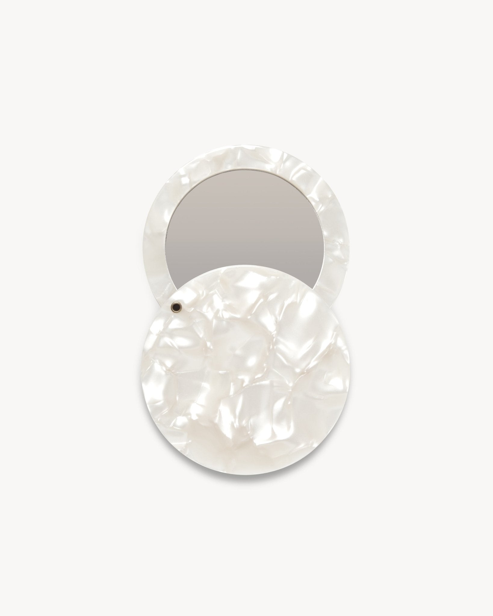 Circle Mirror in White Shell