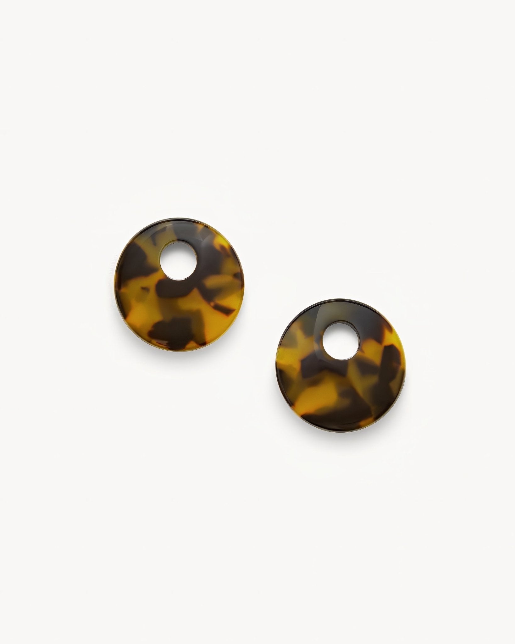 Chunky Disc Charms in Classic Tortoise
