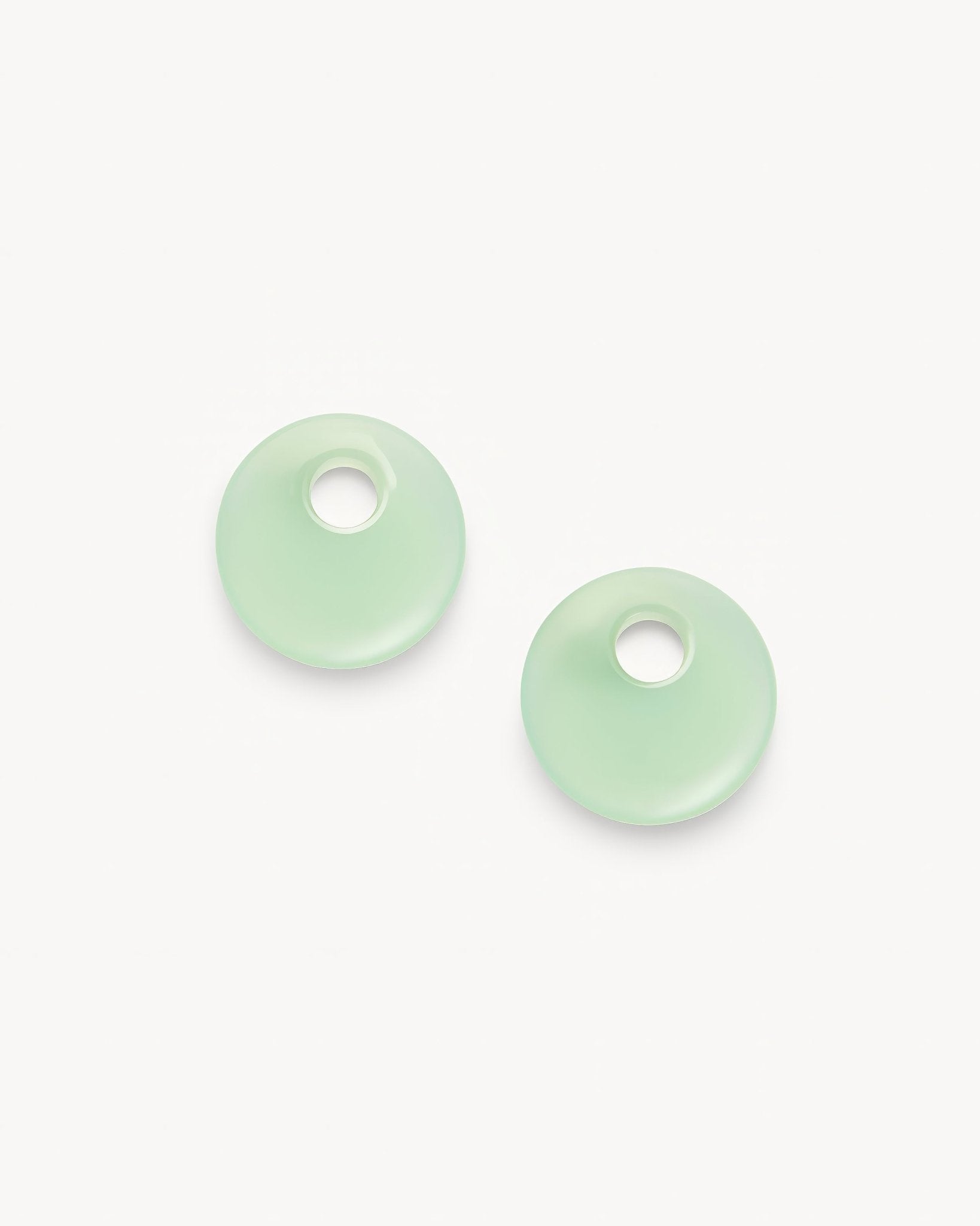 Chunky Disc Charms in Sea Glass