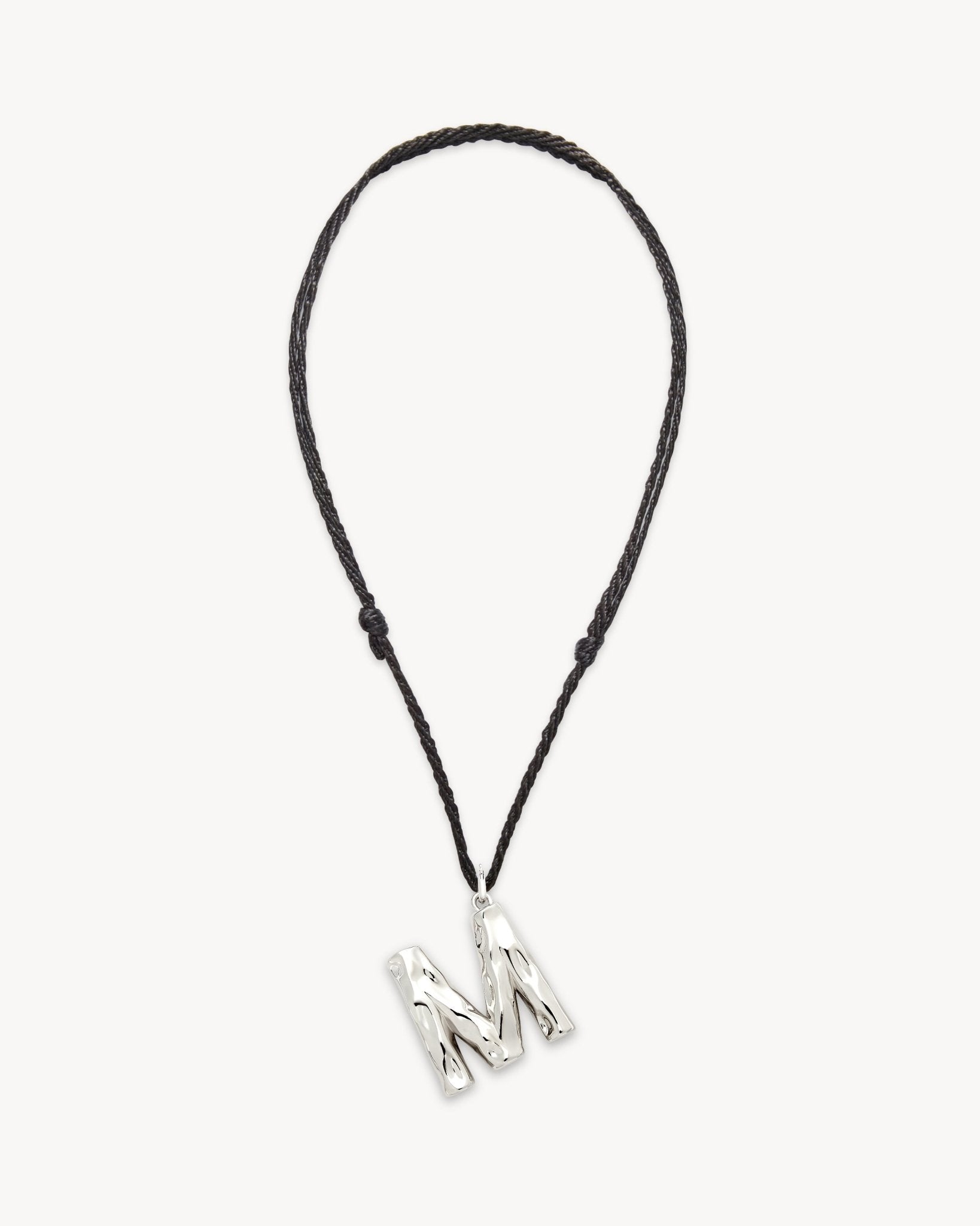 Grande Monogram Necklace in Silver