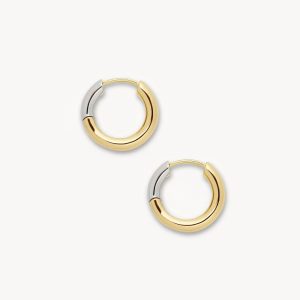 Petite Hoops in 3/4 Gold
