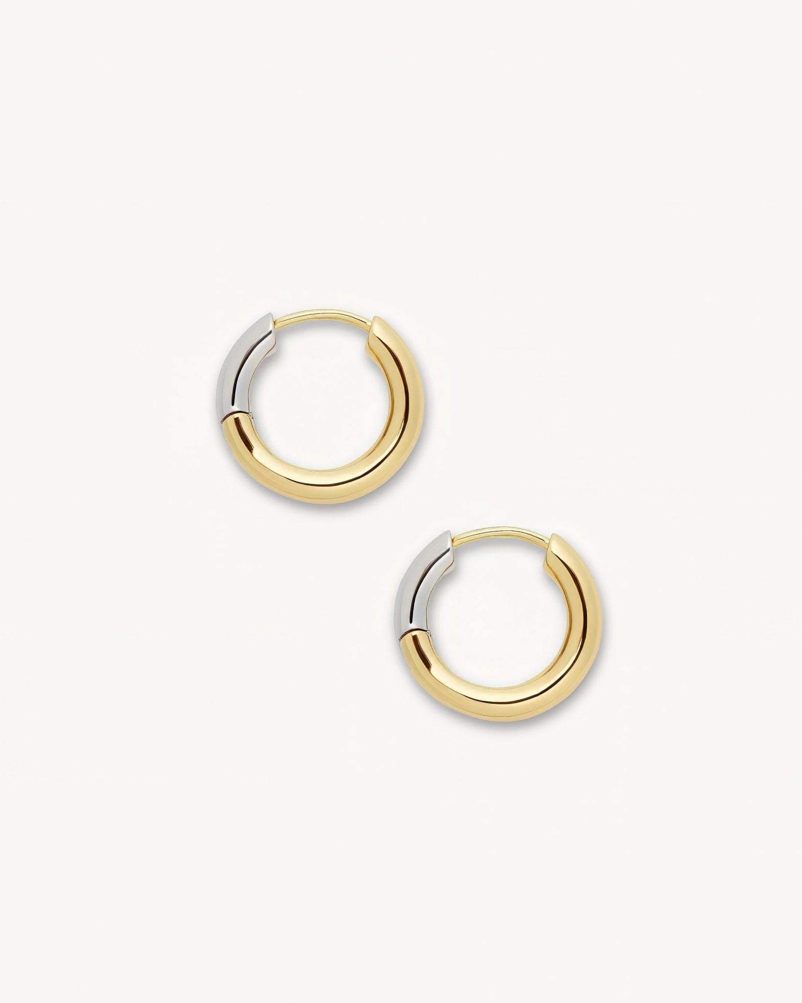 Petite Hoops in 3/4 Gold
