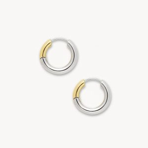 Petite Hoops in 3/4 Silver