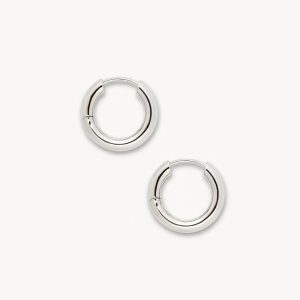 Petite Hoops in Silver