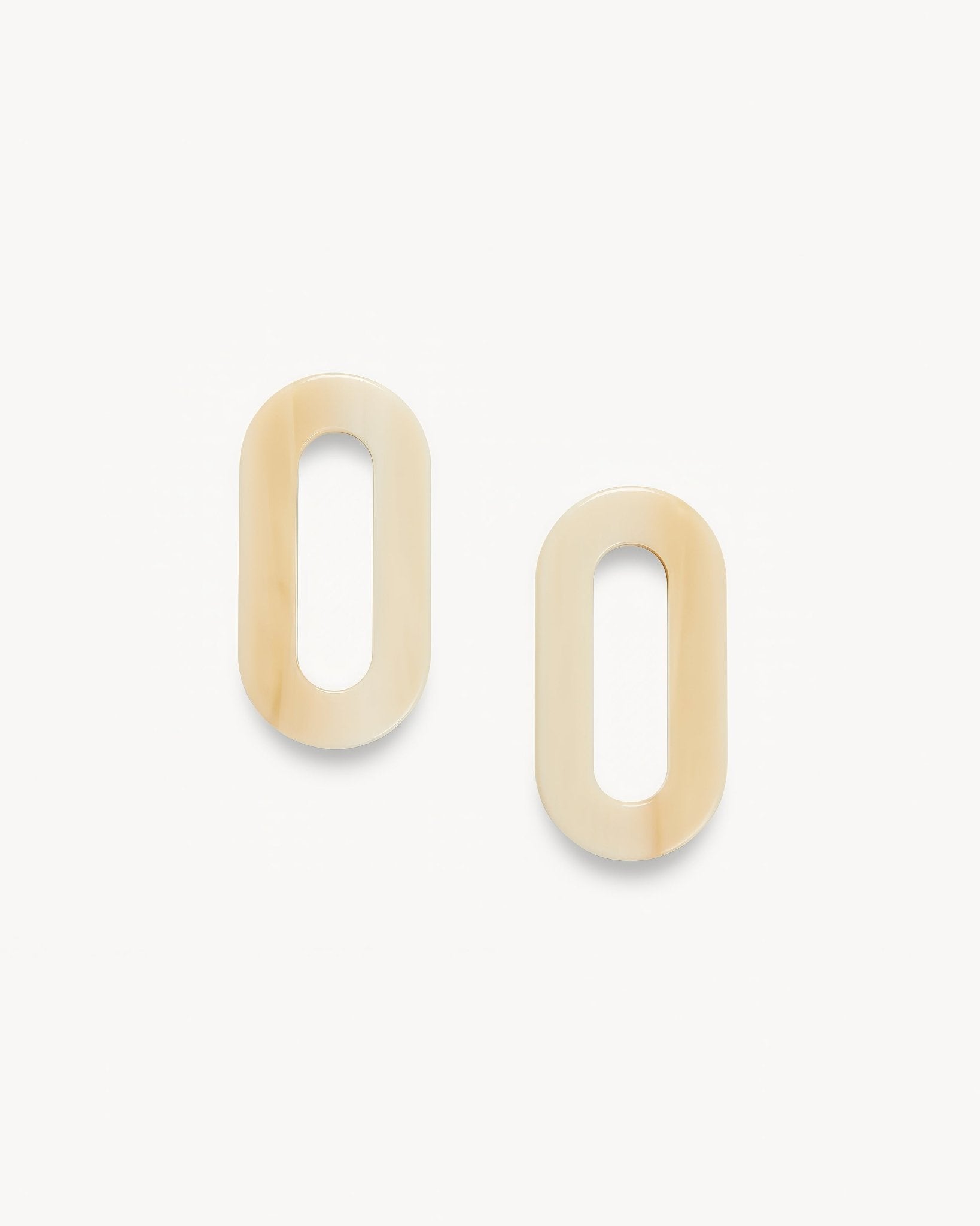 Chunky Link Charms in Alabaster