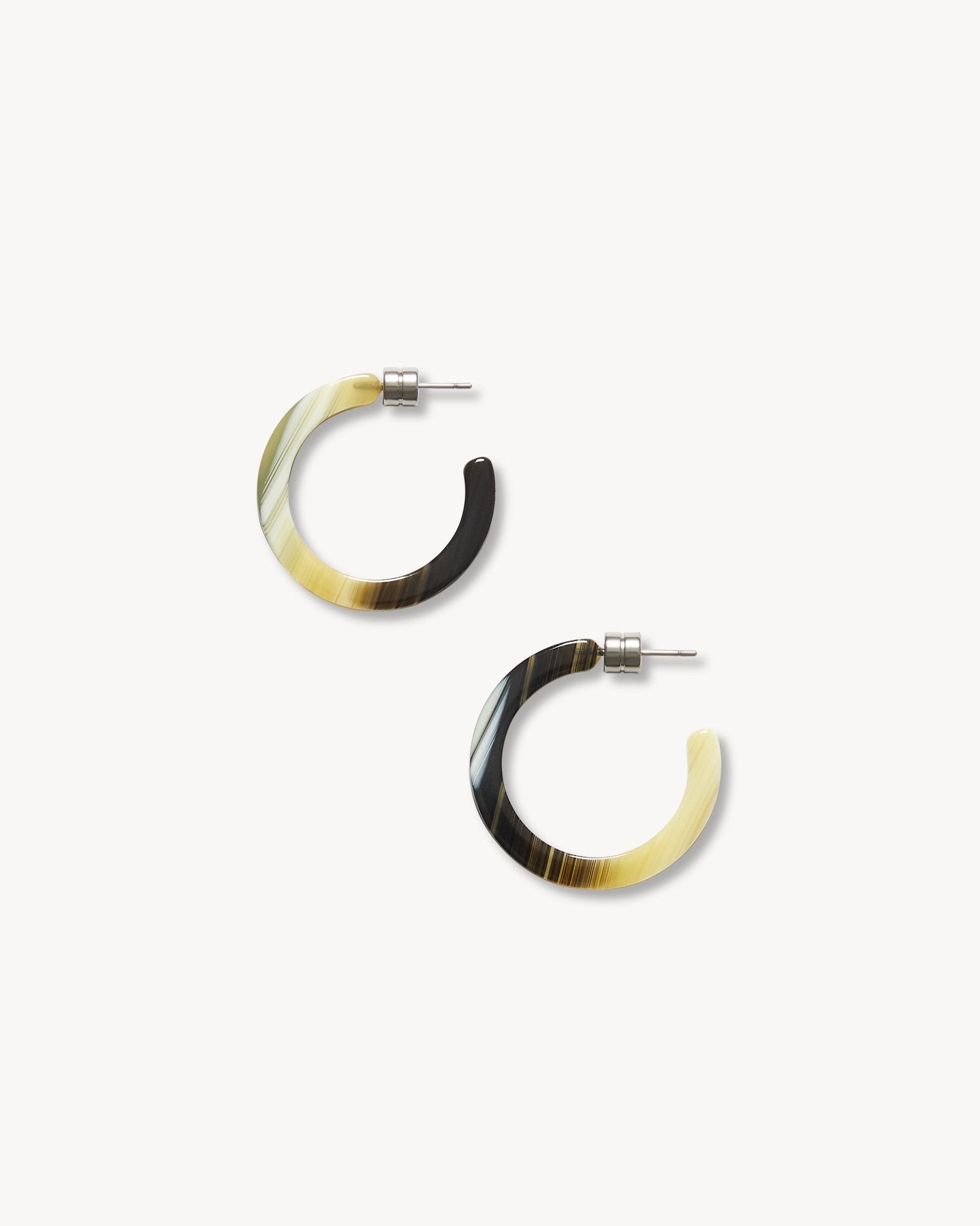 Mini Hoops in Horn