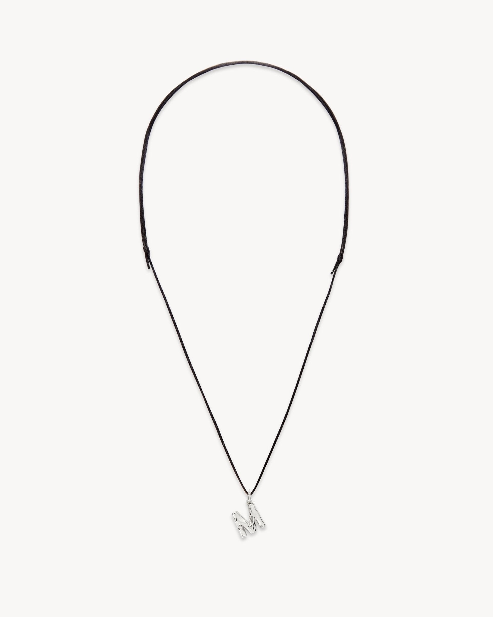 Monogram Necklace in Silver