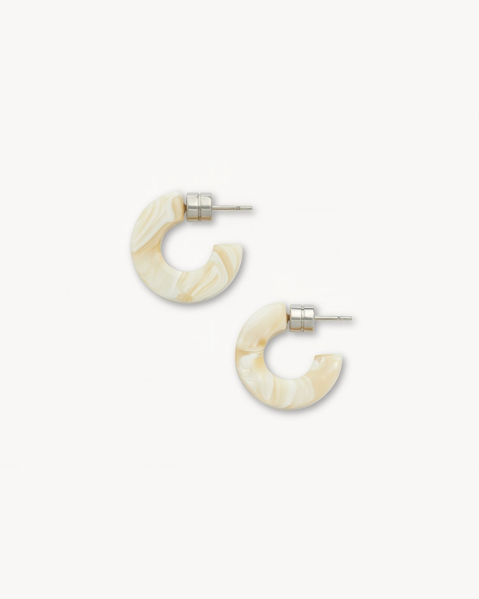 Muse Hoops in Ivory