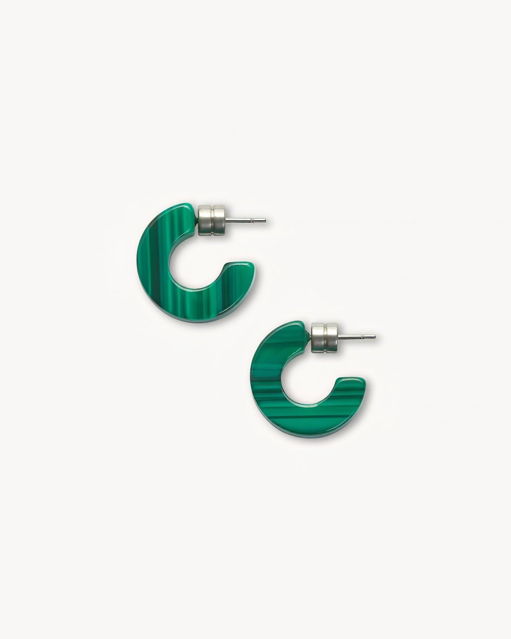 Muse Hoops in Malachite