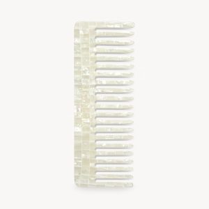 No. 2 Comb in Opalite Shell Checker