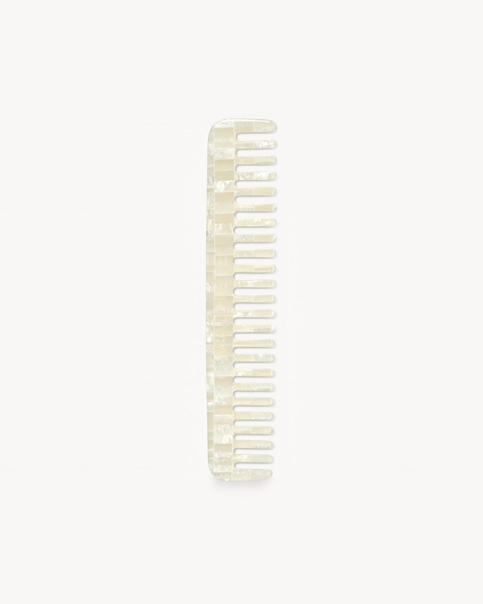 No. 3 Comb in Opalite Shell Checker