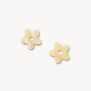 Petite Flower Charms in Citrine
