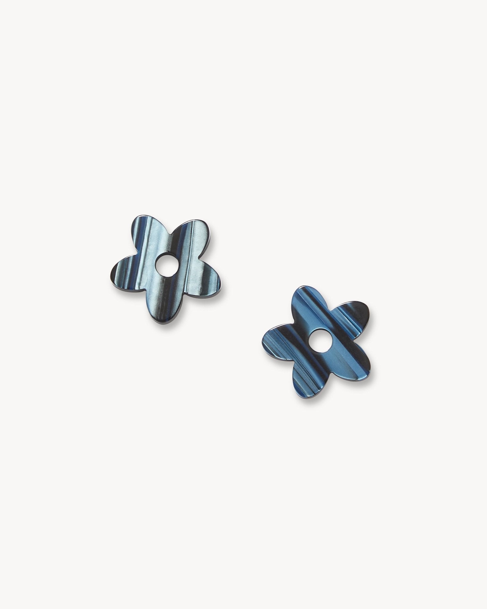 Petite Flower Charms in Indigo