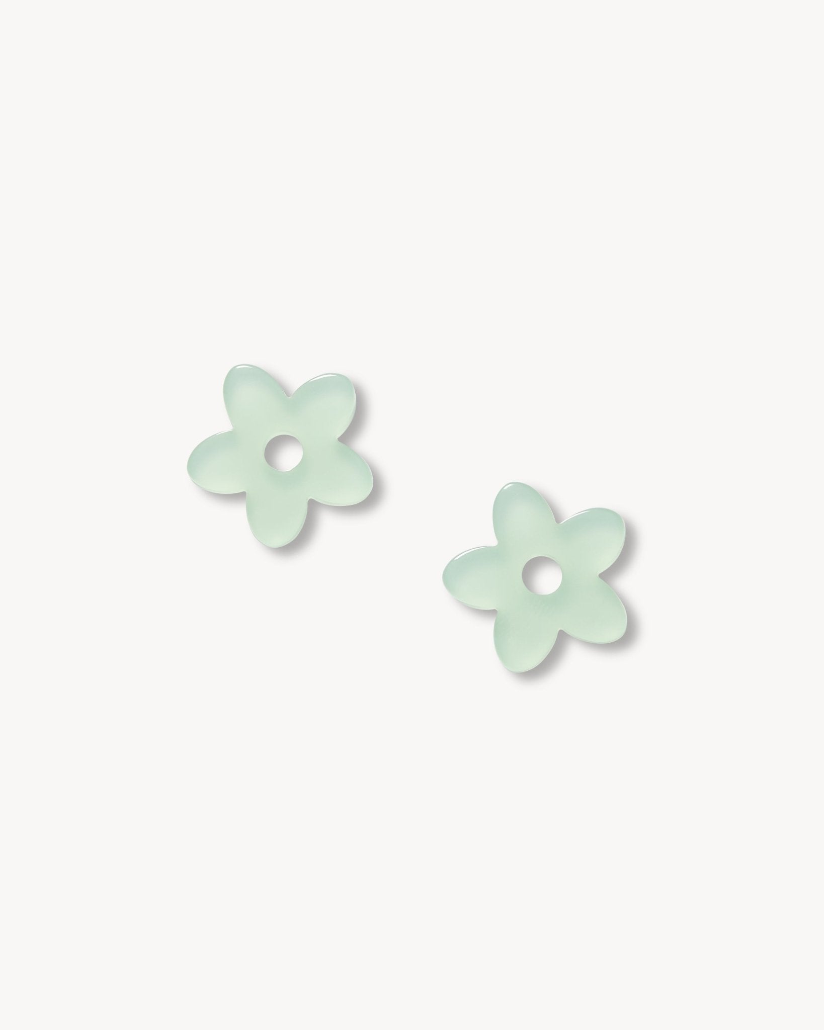 Petite Flower Charms in Sea Glass